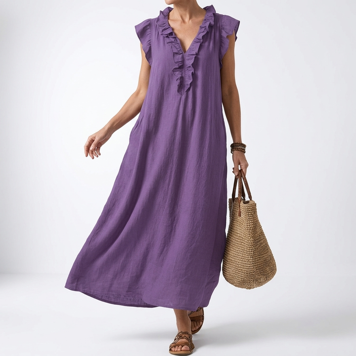 Terrale™ — Élégante Robe Maxi Bohème avec Poches