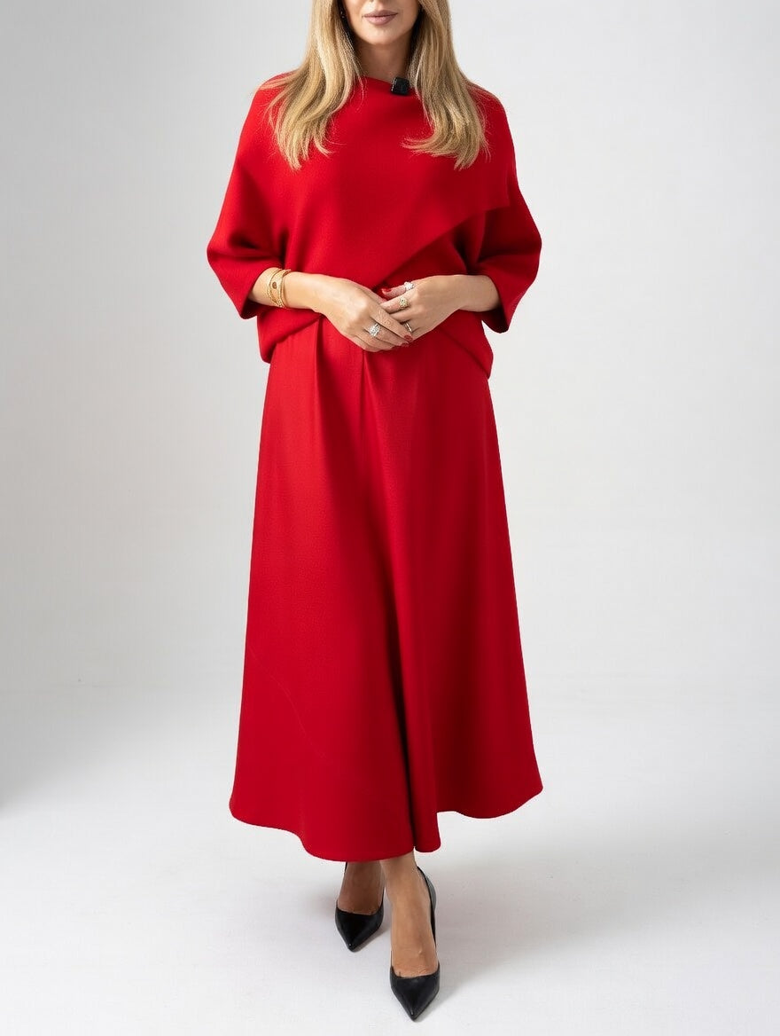 Soléanne™ — Élégante Robe Longue Fluide Moderne