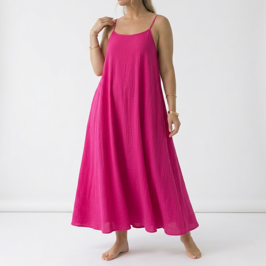 Dorsale™ - Robe Maxi Dos Nu avec Bretelles à Lacet