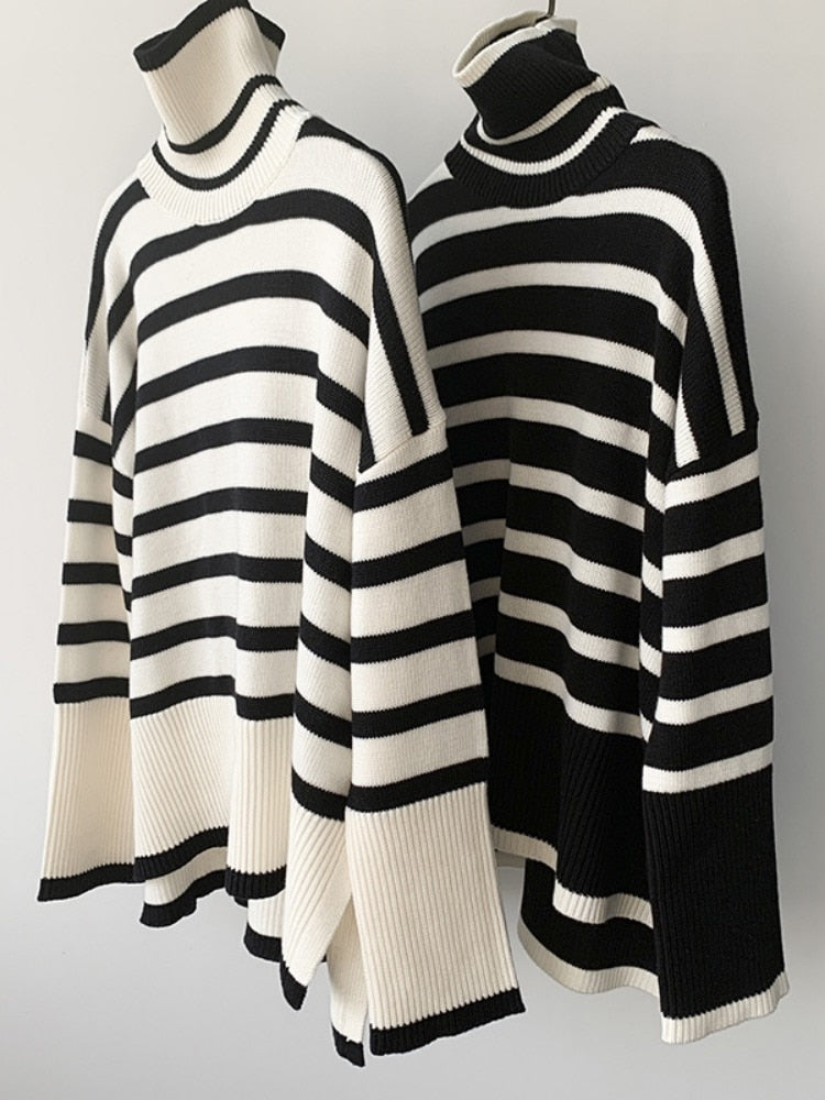 Éliane™ – Pull Rayé Chic et Décontracté