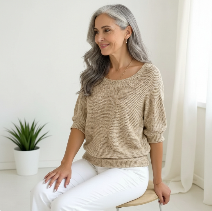Lucienne™ - Élégant Top Fluide Confortable pour le Quotidien