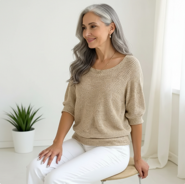Lucienne™ - Élégant Top Fluide Confortable pour le Quotidien