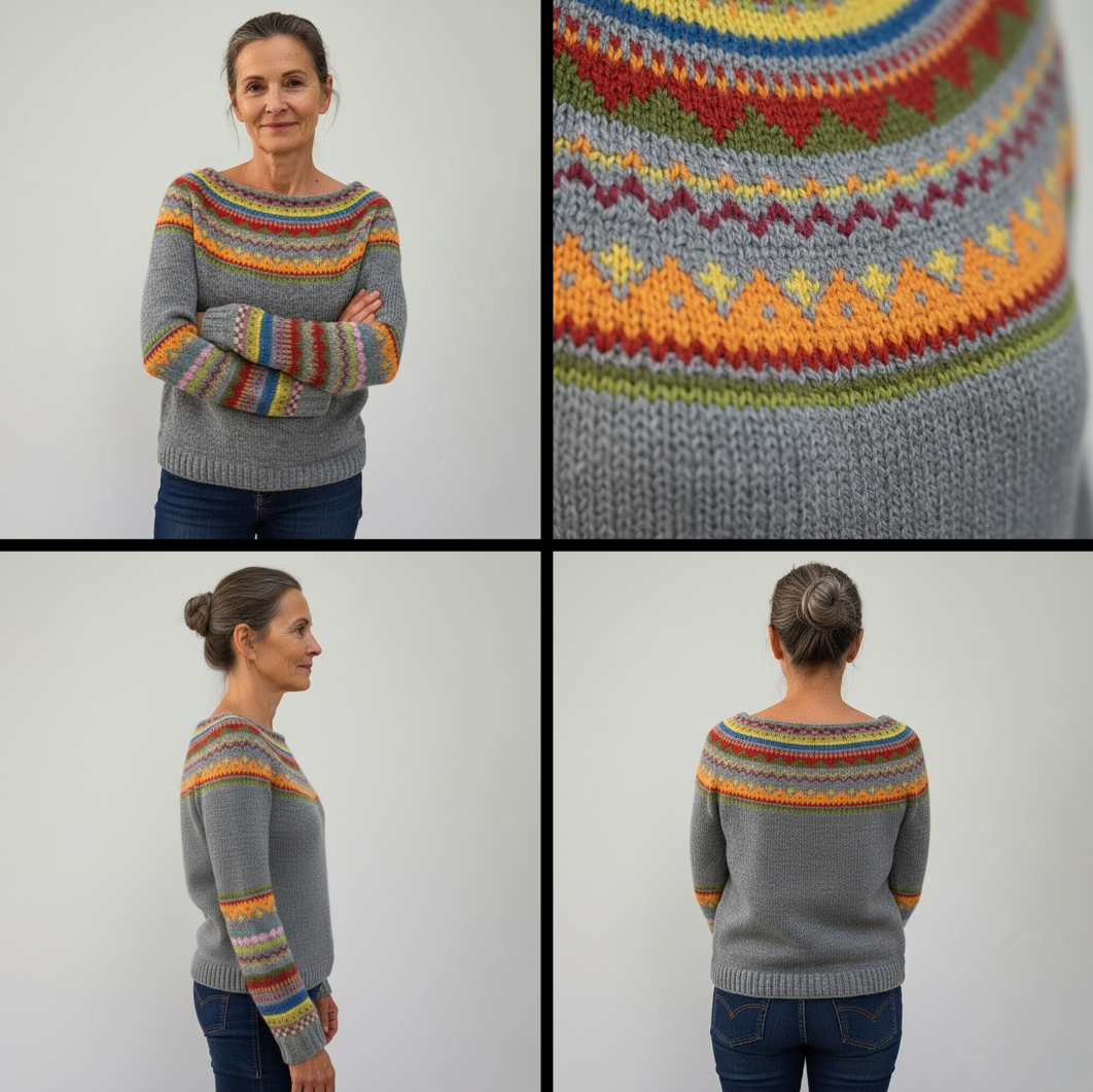 Apolline™ — Doux et Confortable Pull Hivernal Nordique