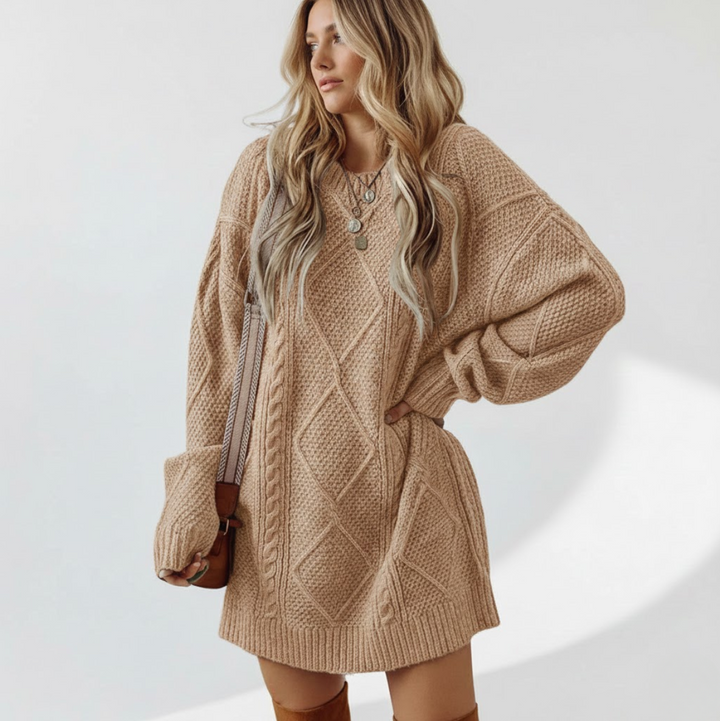 Madeleine™ — Élégante et Confortable Robe en Tricot