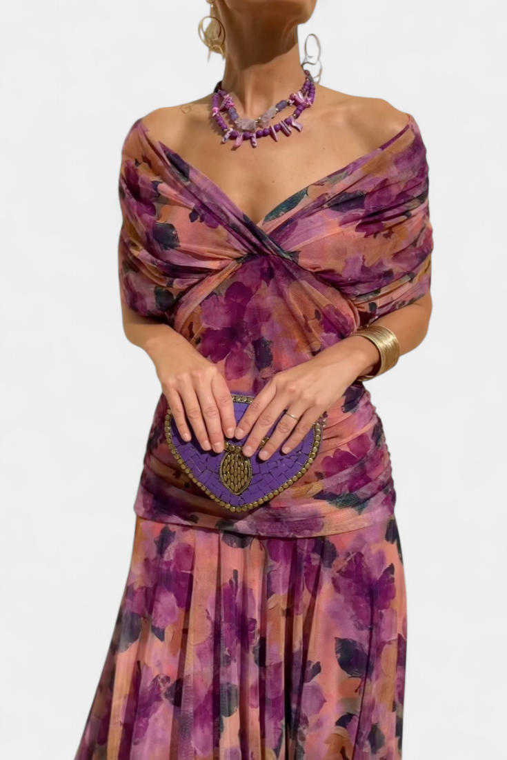 Alizée™ — Robe Fleurie au Charme Éthéré