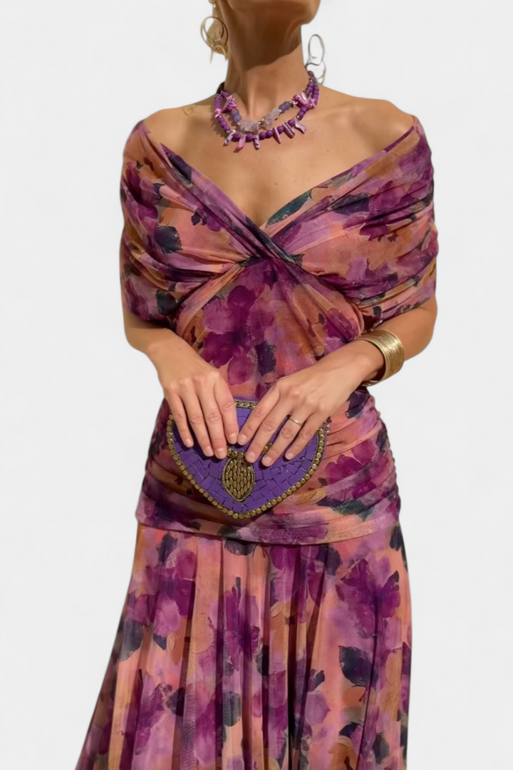 Alizée™ — Robe Fleurie au Charme Éthéré