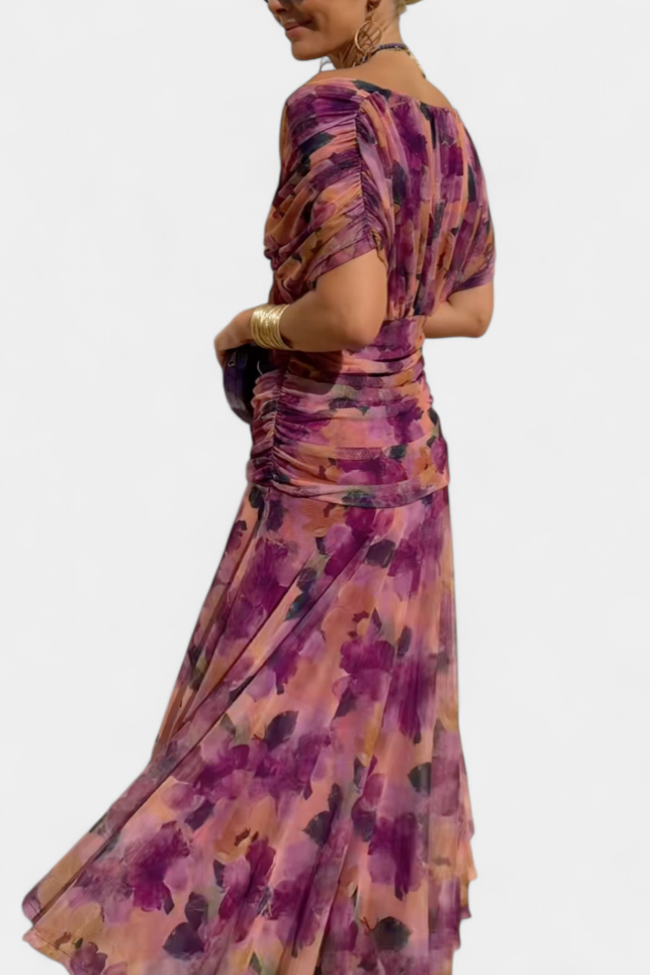 Alizée™ — Robe Fleurie au Charme Éthéré