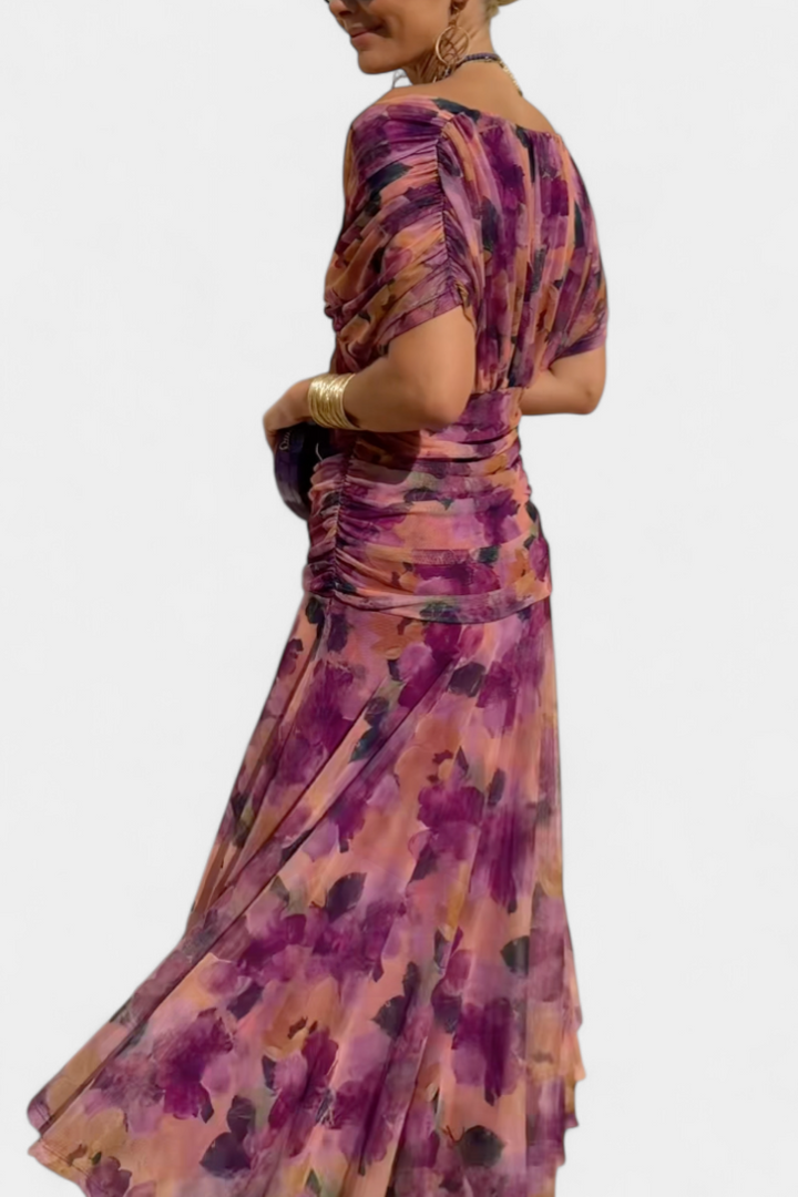 Alizée™ — Robe Fleurie au Charme Éthéré