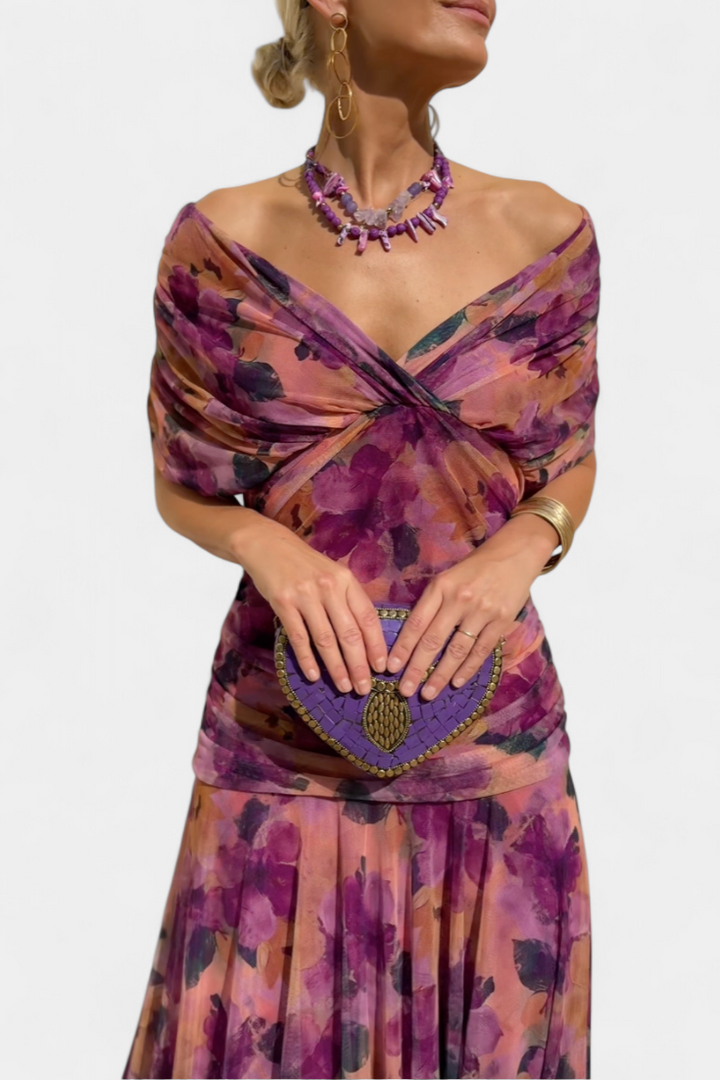 Alizée™ — Robe Fleurie au Charme Éthéré