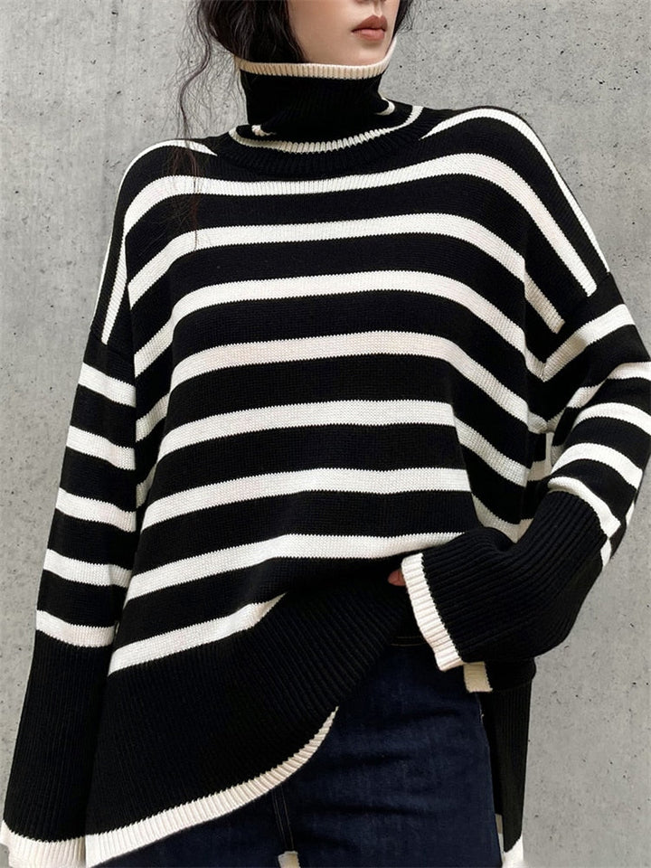 Éliane™ – Pull Rayé Chic et Décontracté