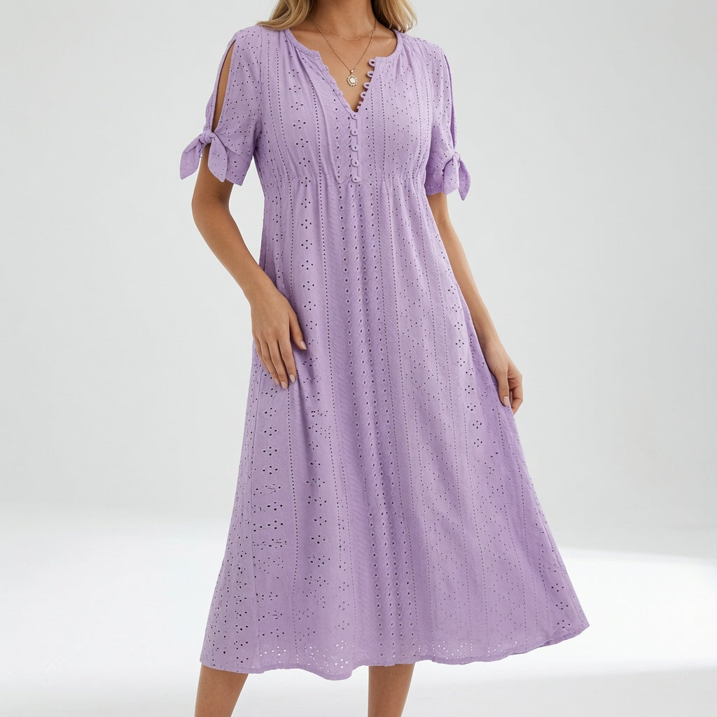 Lorélia™ — Élégante Robe Bohème Brodée pour l'Été