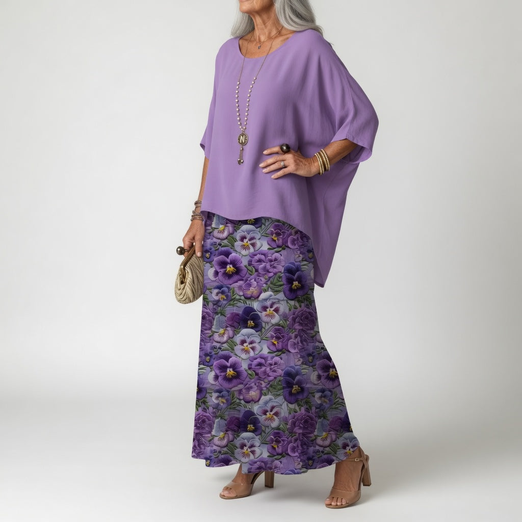 Émeline™ — Robe maxi fluide à volants au style bohème