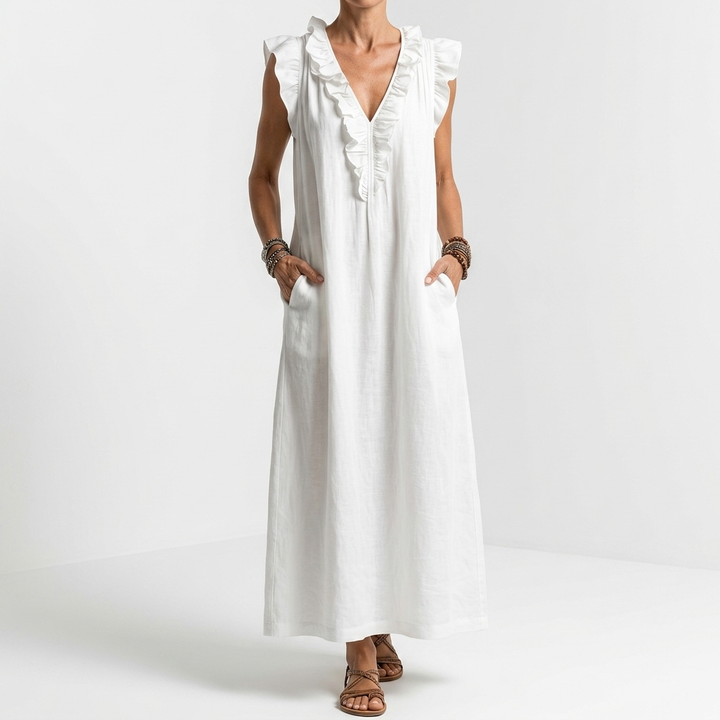 Terrale™ — Élégante Robe Maxi Bohème avec Poches