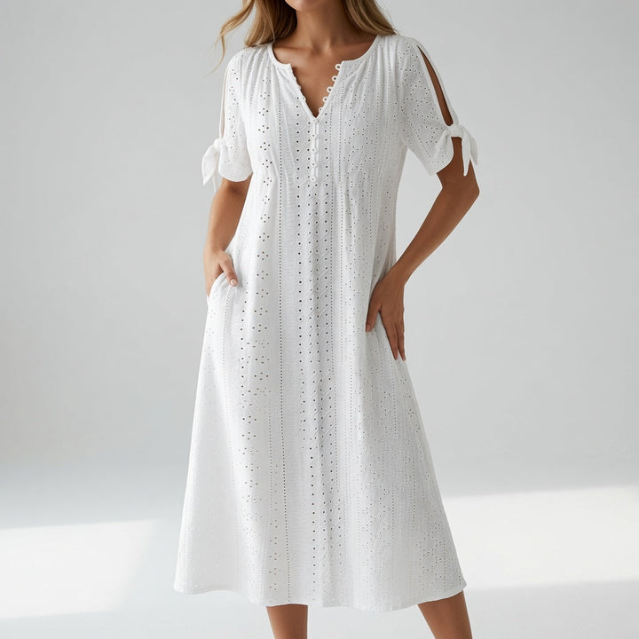 Lorélia™ — Élégante Robe Bohème Brodée pour l'Été