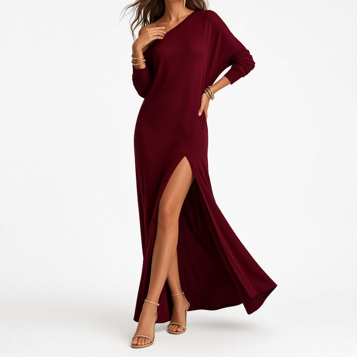Maëvoria™ — Robe Longue Élégante en Tissu Fluide