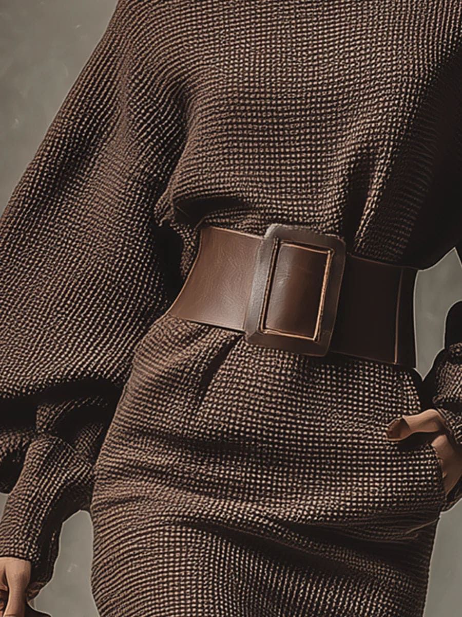 Célianne™ — Élégante Robe Tricotée avec Ceinture