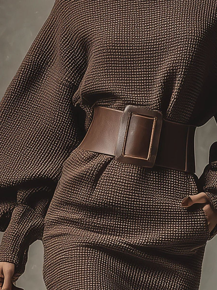 Célianne™ — Élégante Robe Tricotée avec Ceinture