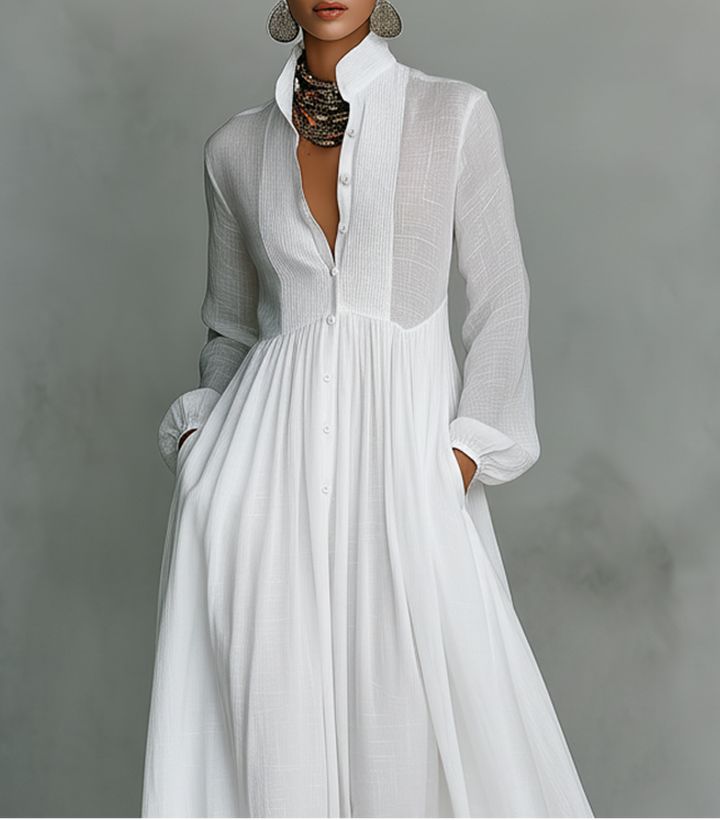Élisa™ — Robe Maxi Élégante et Minimaliste