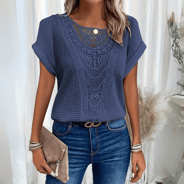 Karin - Élégante Blouse en Dentelle