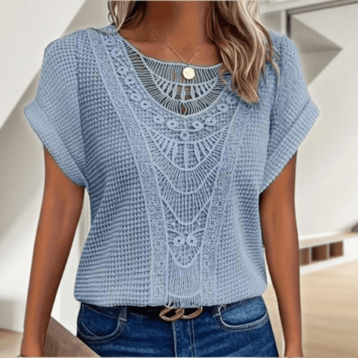 Karin - Élégante Blouse en Dentelle