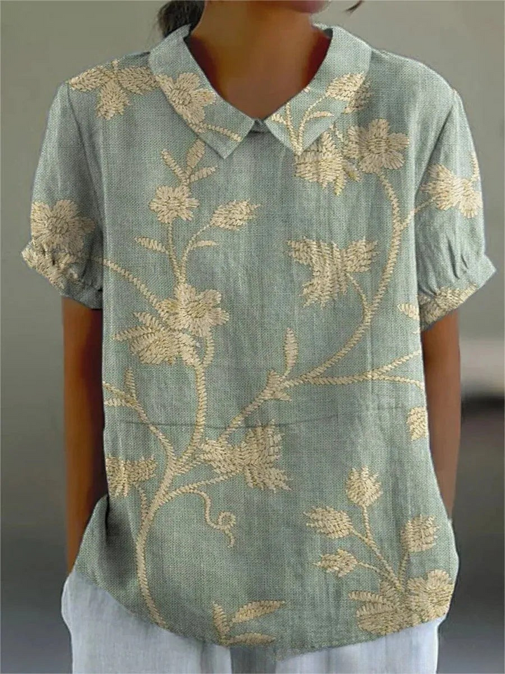 Sofia - Élégante Chemise à Fleurs