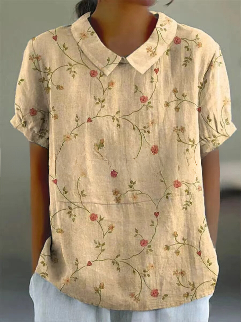 Sofia - Élégante Chemise à Fleurs