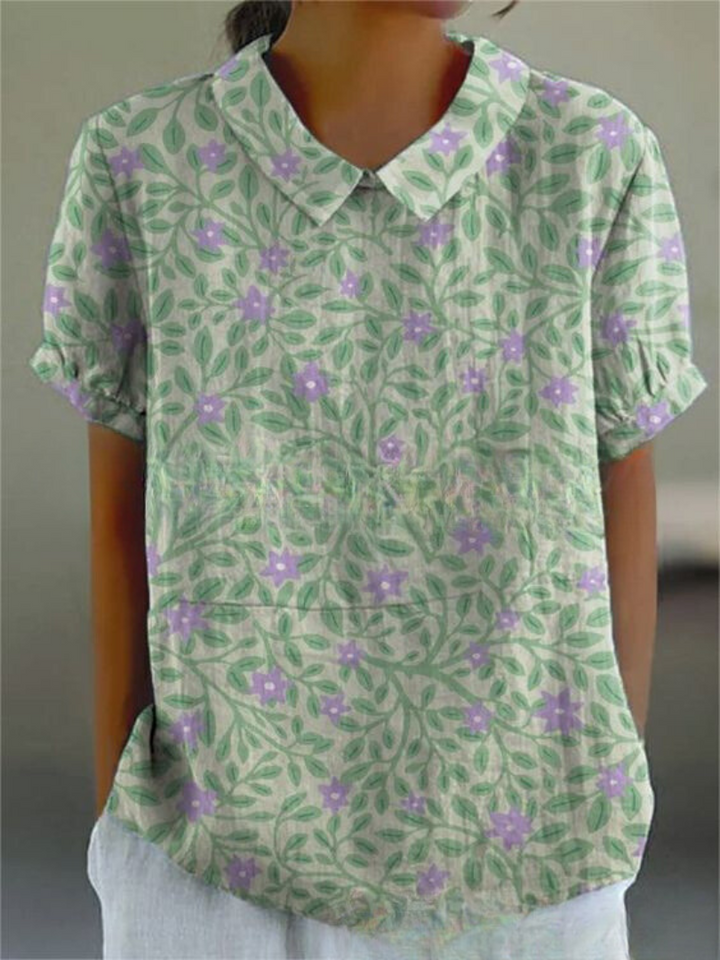 Sofia - Élégante Chemise à Fleurs