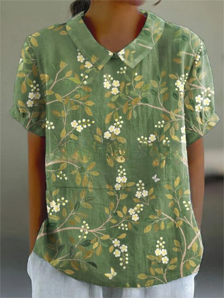 Sofia - Élégante Chemise à Fleurs