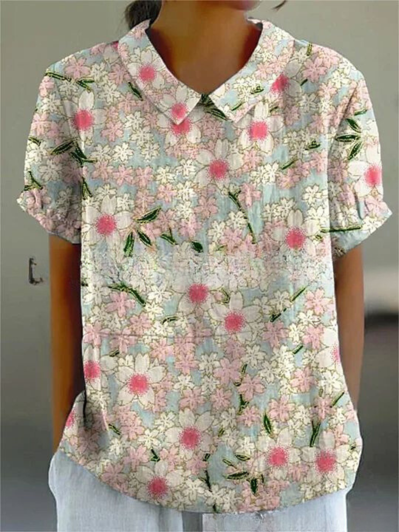 Sofia - Élégante Chemise à Fleurs