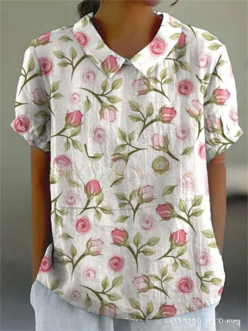 Sofia - Élégante Chemise à Fleurs