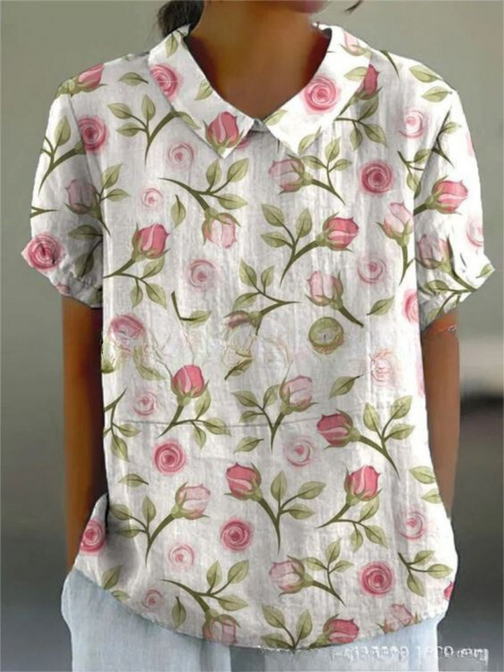 Sofia - Élégante Chemise à Fleurs