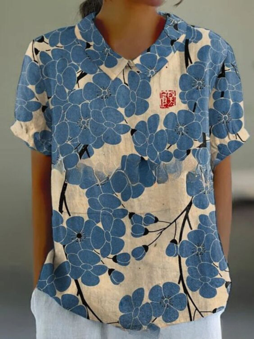 Sofia - Élégante Chemise à Fleurs