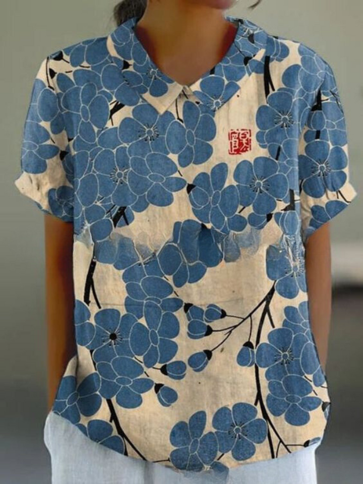 Sofia - Élégante Chemise à Fleurs