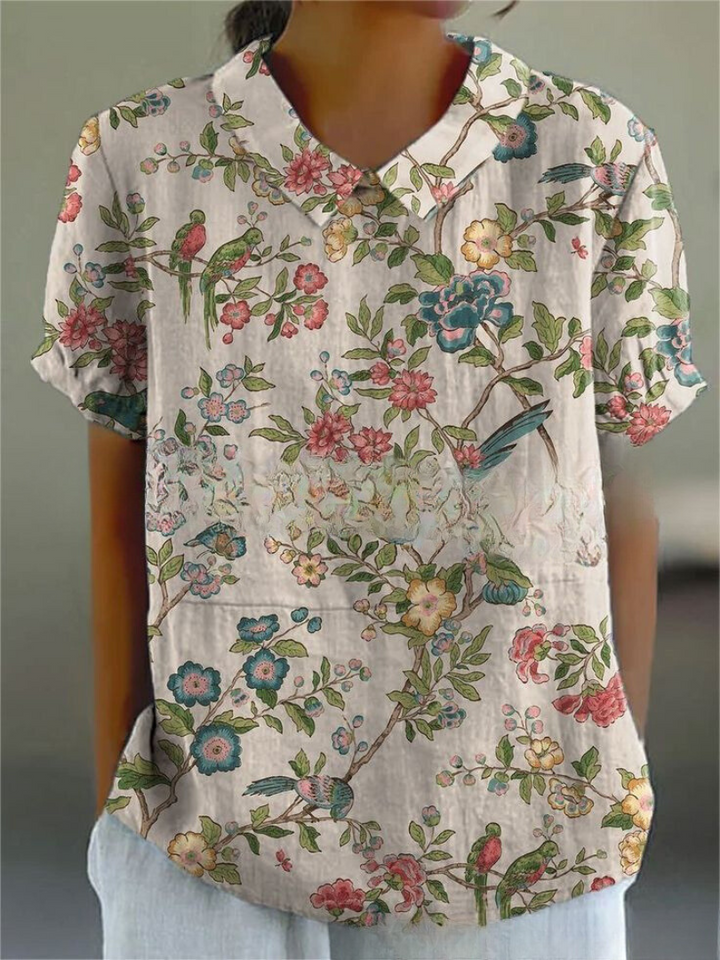 Sofia - Élégante Chemise à Fleurs