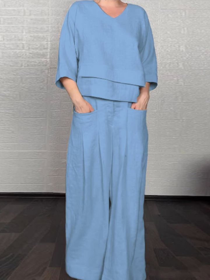Renaya - Ensemble Casual en Coton et Lin