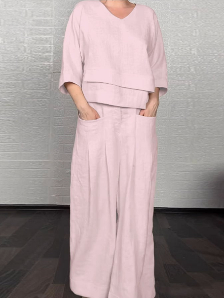 Renaya - Ensemble Casual en Coton et Lin