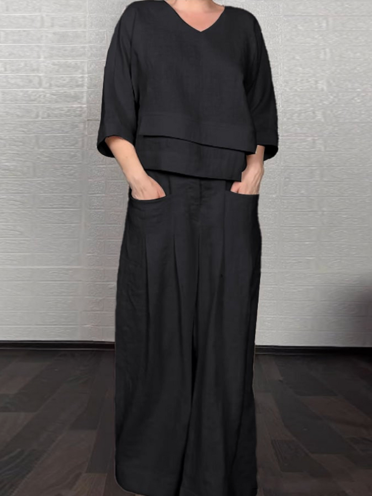 Renaya - Ensemble Casual en Coton et Lin