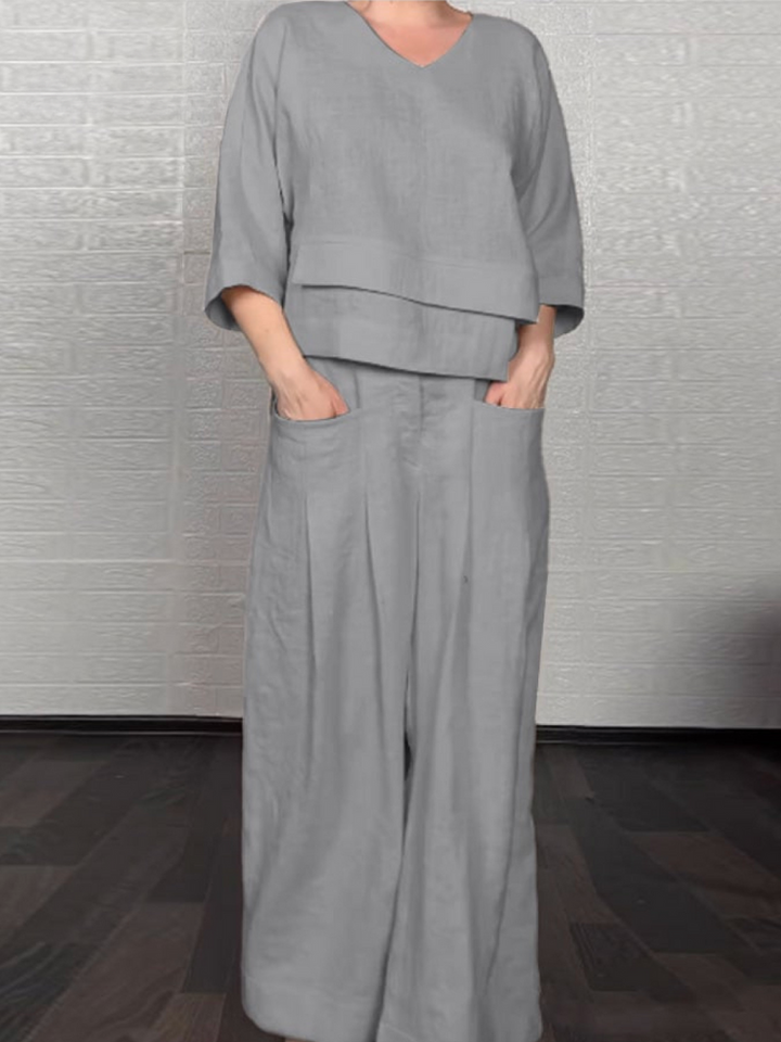 Renaya - Ensemble Casual en Coton et Lin