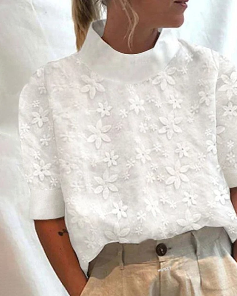 Doutzen - Élégant Pull Col Roulé
