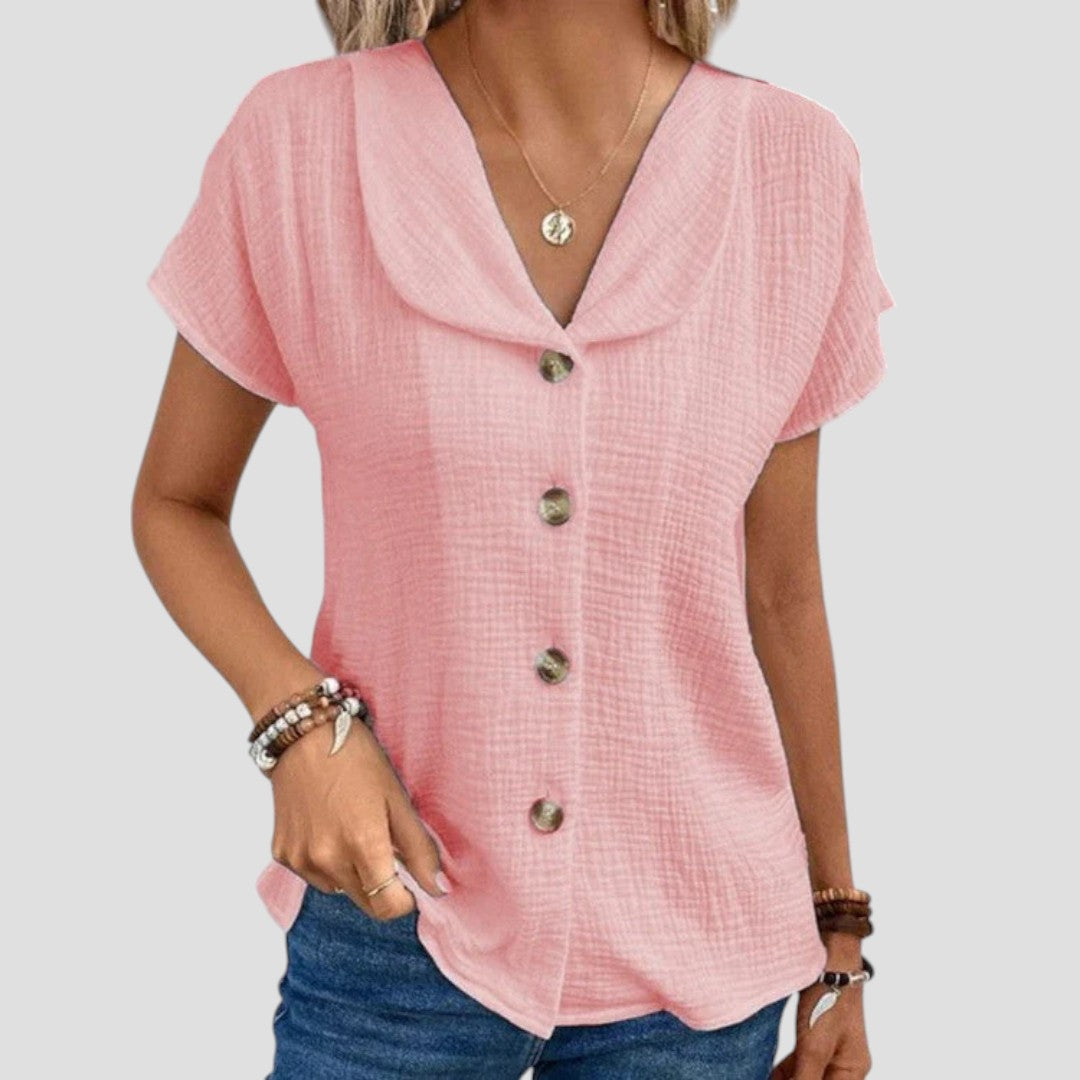 Elena - Élégante Blouse Décontractée