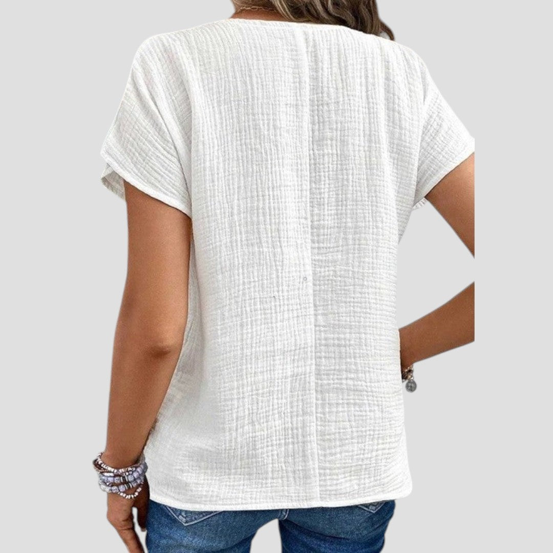 Elena - Élégante Blouse Décontractée