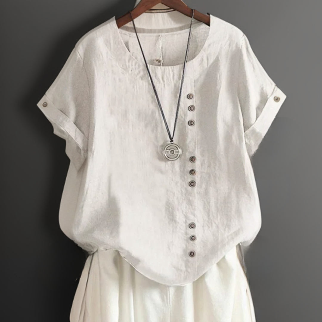 Isla - T-Shirt Élégant avec Boutons