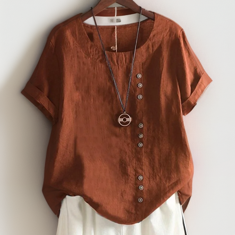 Isla - T-Shirt Élégant avec Boutons