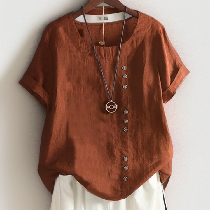 Isla - T-Shirt Élégant avec Boutons
