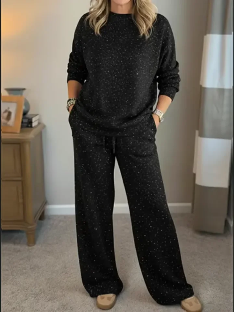 Lana - Ensemble Casual à Pois