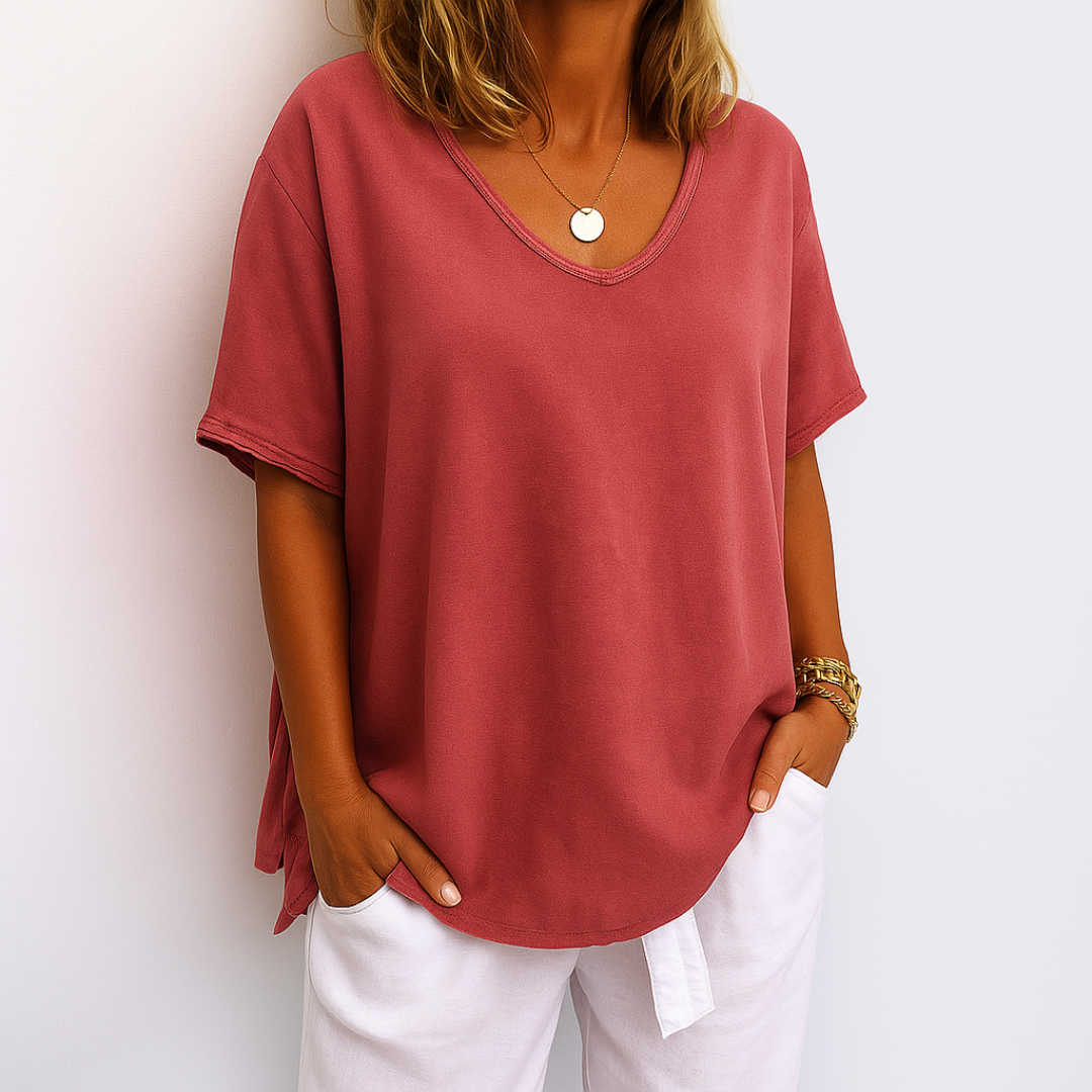 Clara – T-shirt Décontracté 1+1 Offert