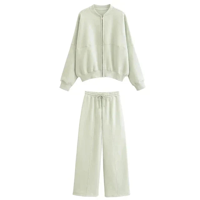 Sandrine - Stylish Bomber Jacket Set