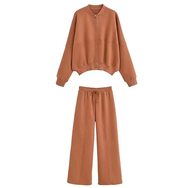 Sandrine - Stylish Bomber Jacket Set