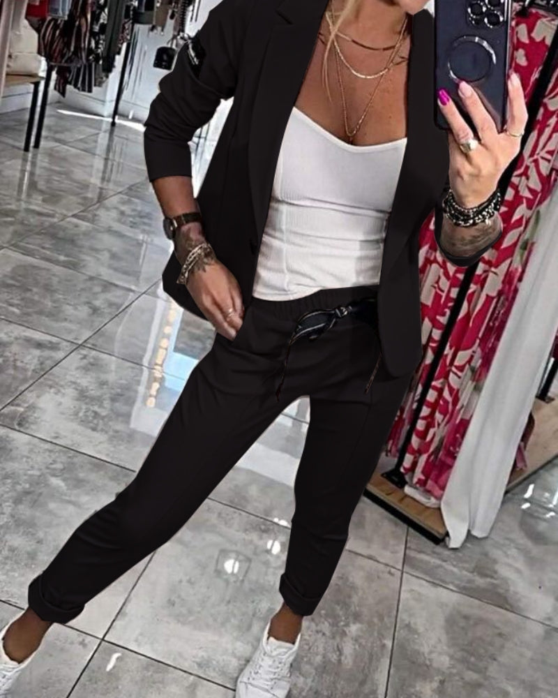 Malou - Ensemble Complet : Top, Veste et Pantalon
