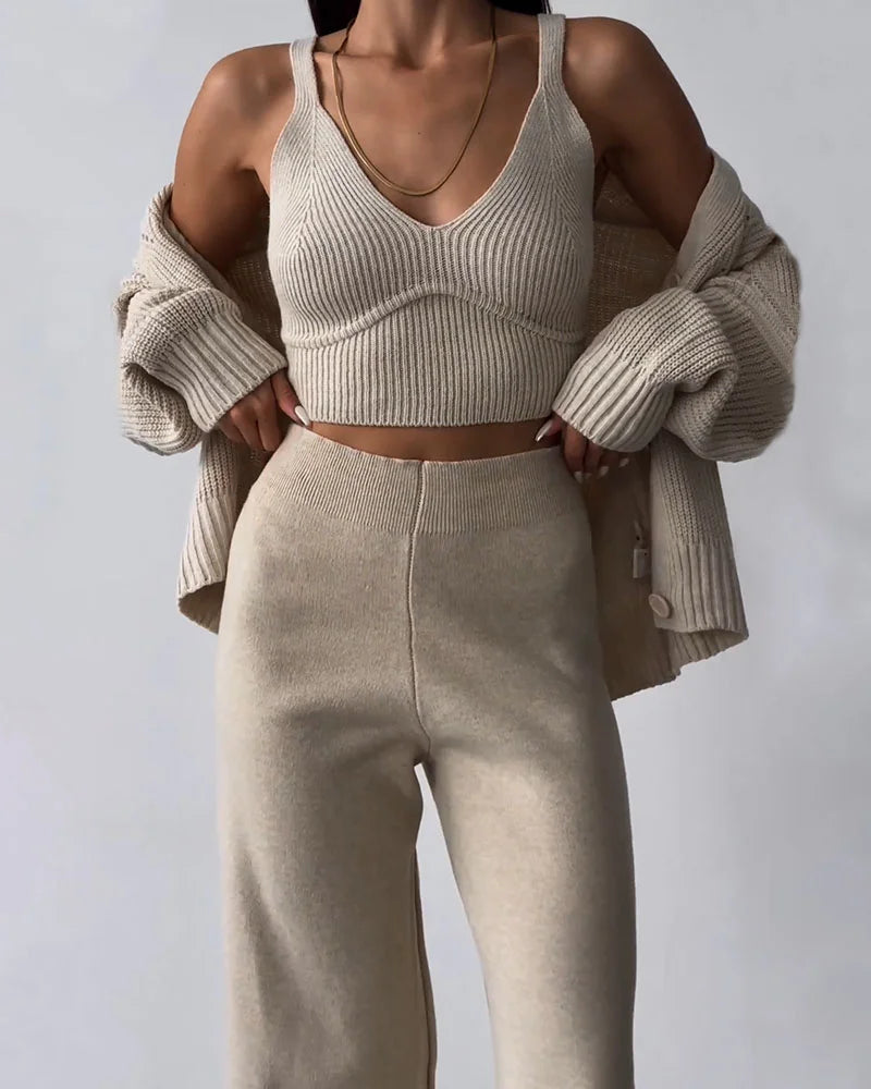 Amandine - Élégant Ensemble en Tricot